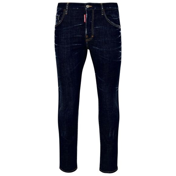 Dsquared2 Blue Cotton Skater Jeans Men